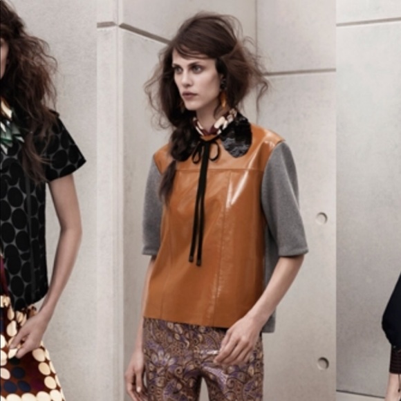 Marni Tops - Marni // Marni for H&M Patent Leather Top